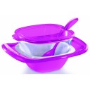 guzzini Marmelade- und Parmesandose VINTAGE 28360014, fuchsia / transparent