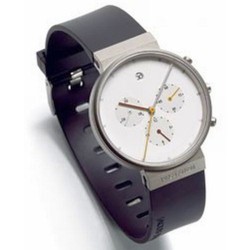 Jacob Jensen Herrenuhr CHRONO SERIES Nr. 601 32601, weiß, mit Kautschukband Jacob Jensen Herrenuhr CHRONO SERIES Nr. 601 32601, weiß, mit Kautschukband