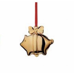 GEORG JENSEN Weihnachtsschwein 3411003 - GOLDEN CHRISTMAS, vergoldet