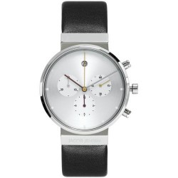 Jacob Jensen Herrenuhr CHRONO SERIES Nr. 606 32606, grau, mit Kautschukband